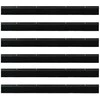 Sukabinamų durų šepetėlių sandarikliai 6 pcs Juoda 100 cm