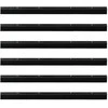 Sukabinamų durų šepetėlių sandarikliai 6 pcs Juoda 100 cm