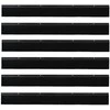 Sukabinamų durų šepetėlių sandarikliai 6 pcs Juoda 100 cm