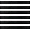 Sukabinamų durų šepetėlių sandarikliai 6 pcs Ruda 100 cm