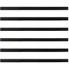 Sukabinamų durų šepetėlių sandarikliai 6 pcs Ruda 100 cm