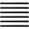 Sukabinamų durų šepetėlių sandarikliai 6 pcs Sidabro 100 cm