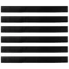 Sukabinamų durų šepetėlių sandarikliai 6 pcs Juoda 100 cm