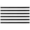 Sukabinamų durų šepetėlių sandarikliai 6 pcs Balta 100 cm