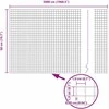 Suvirintas vielos tvora su stulpeliais 50 x 0,5 m Žalia