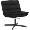 Sukamasis krėslas Juoda 63 x 75 x 76 cm Blizgantis PU