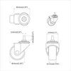 Sukamasis ratukas 12 pcs Juoda 40,4 x 40,4 x 19,7 mm