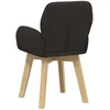 Sukamos valgomojo kėdės 2 pcs Bouclé Juoda 54 x 58 x 87 cm
