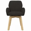 Sukamos valgomojo kėdės 2 pcs Bouclé Juoda 54 x 58 x 87 cm