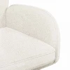 Sukamos valgomojo kėdės 4 pcs Bouclé Kreminė 54 x 58 x 87 cm