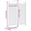 Sukamosios durys Natūrali 100 x 40 cm Pušies medienos masyvas