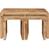 Suklijuotas stalas 3 vnt. Ruda 82 x 40 x 46 cm