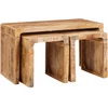 Suklijuotas stalas 3 vnt. Ruda 82 x 40 x 46 cm