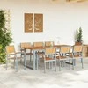 Susilankstantis krėslas 8 pcs Ruda 56 x 57 x 87 cm