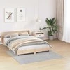 Neslystantis plaukuotas kilimas Pilka 160 x 160 cm PP