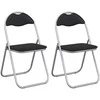 Sulankstoma kėdė 2 pcs Juoda ir pilka 48 x 43,5 x 81 cm