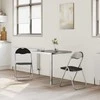 Sulankstoma kėdė 2 pcs Juoda ir pilka 48 x 43,5 x 81 cm