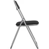 Sulankstoma kėdė 2 pcs Juoda ir pilka 48 x 43,5 x 81 cm