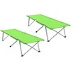 Sulankstoma Kempingo Lova 2 pcs Žalia 194 x 62,5 x 42,5 cm