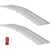 Sulankstoma motociklinės rampos 340 kg per rampa 2 pcs Sidabro