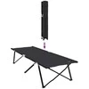Sulankstoma Kempingo Lova Juoda 206 x 76 x 74 cm