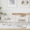 Sulankstoma kėdė 2 pcs Smėlio 48 x 43,5 x 81 cm Dirbtinė oda