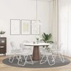 Sulankstoma kėdė 8 pcs Baltas 48 x 43,5 x 81 cm Dirbtinė oda