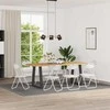 Sulankstoma kėdė 8 pcs Baltas 48 x 43,5 x 81 cm Dirbtinė oda