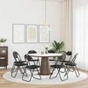 Sulankstoma kėdė 8 pcs Juodas 48 x 43,5 x 81 cm Dirbtinė oda