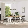 Sulankstoma kėdė 8 pcs Juodas 48 x 43,5 x 81 cm Dirbtinė oda