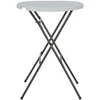 Sulankstomas baro stalas, baltas, 80x110cm, HDPE
