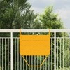 Kabantis balkono stalas Geltona 60 x 39 x 65 cm Plienas