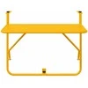 Kabantis balkono stalas Geltona 60 x 39 x 65 cm Plienas