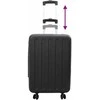 Lagaminas su užraktu Juoda 43 x 27 x 66 cm ABS plastikas