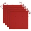 Lauko baldų komplektas Sulankstomas lauko komplektas su pagalvėmis, 5 dalių, bambukas