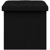Sulankstomas saugojimo suolas Juoda 180 kg 80 L 77 x 38 x 38 cm