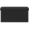 Sulankstomas saugojimo suolas Juoda 180 kg 80 L 77 x 38 x 38 cm