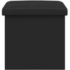 Sulankstomas saugojimo suolas Juoda 180 kg 80 L 77 x 38 x 38 cm