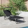 Sulankstomas gultas Juoda 190 x 57 x 81 cm Oksfordas