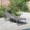 Sulankstomas gultas Pilka 190 x 57 x 81 cm Oksfordas