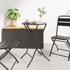 Sodo stalas Antracitas 50 x 50 x 72 cm metalas