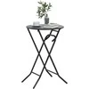 Sodo stalas Antracitas 50 x 50 x 72 cm metalas