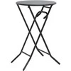Sodo stalas Antracitas 50 x 50 x 72 cm metalas
