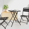 Bistro stalas Antracitas 55 x 55 x 72,5 cm Miltelinis plienas