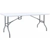 Sulankstomas sodo stalas, baltas, 180x72x72cm, HDPE