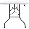 Sulankstomas sodo stalas, baltas, 180x72x72cm, HDPE