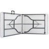 Sulankstomas sodo stalas, baltas, 180x72x72cm, HDPE
