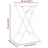 Sodo stalas Balta 50 x 50 x 72 cm metalas