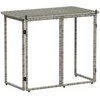 Sulankstomas sodo stalas Pilka 90x51x75 cm polirotango