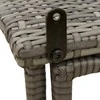 Sulankstomas sodo stalas Pilka 90x51x75 cm polirotango